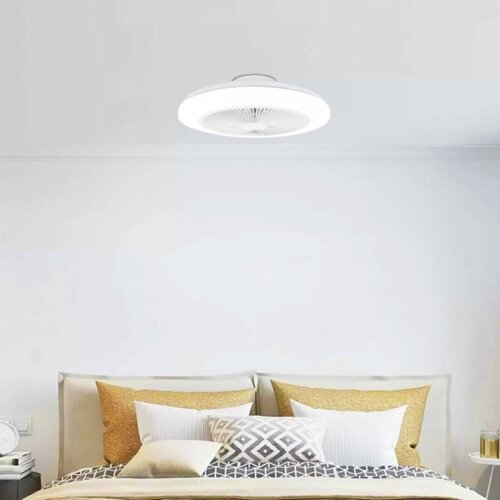 Aigostar LED prigu&amp;scaron;iva plafonski ventilator LED/40W/230V 2700-6500K + daljinski upravljač, bela Slike