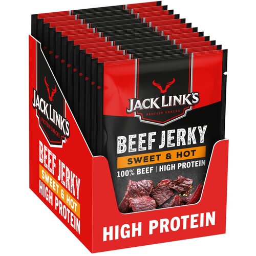 Jack Links Sušeno goveđe meso Beef Jerky 12 x 60 g ljuto i slatko Slike