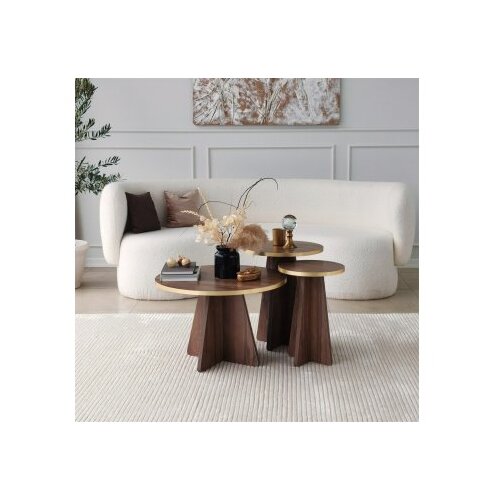 Hanah home Club sto Mushroom 2 Walnut Slike