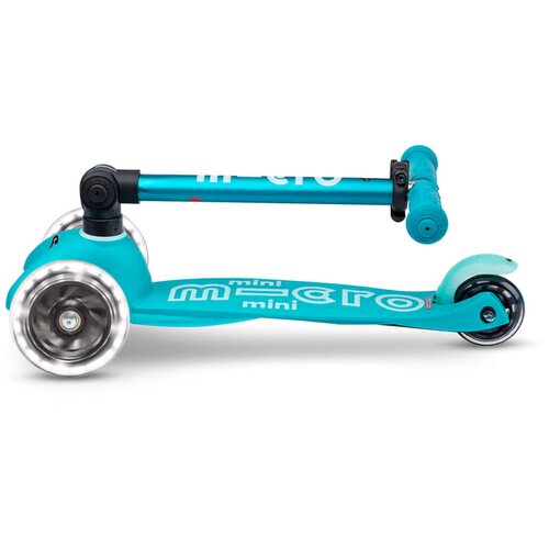  Micro Mini Deluxe LED sklopivi romobil, Aqua Slike