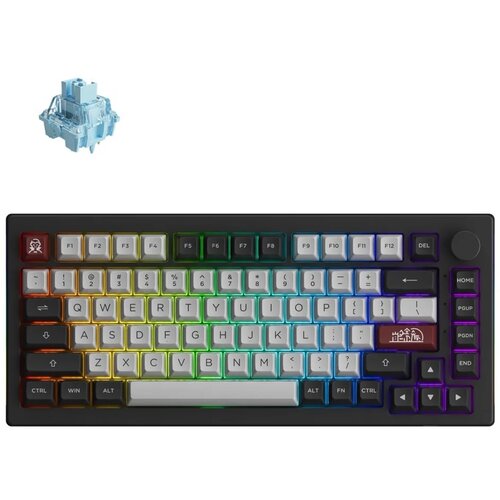 Akko Dracula Castle 5075B Plus Brezžična Mehanska Tipkovnica V3 Cream Blue Pro Switch, (22126173) Cene