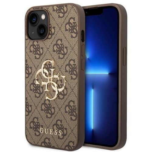 Guess GUHCP15S4GMGBR silikonski ovitek za iPhone 15 - rjav z zlatim logom Cene
