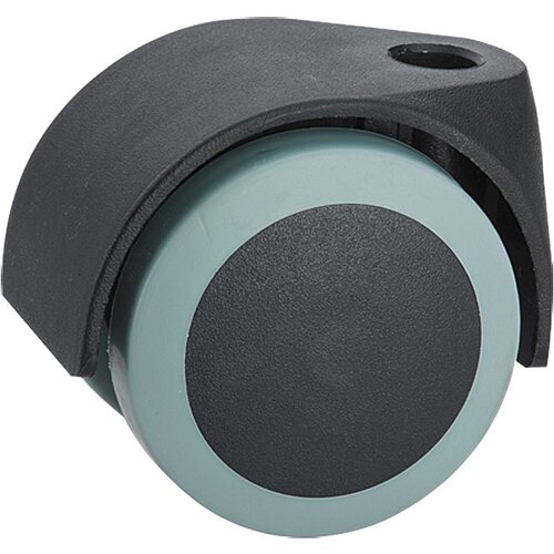 STABILIT dvostruki kotačić (Nosivost: 40 kg, Crno-sive boje, Termoplastični elastomeri (TPE), Promjer otvora za vijak: 10 mm) Cijene
