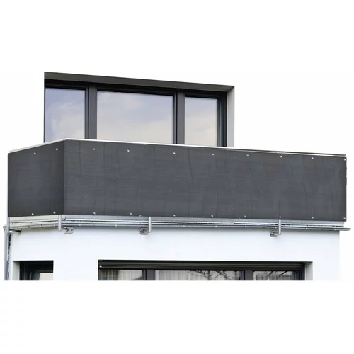 Maximex Črn plastičen balkonski zastor 500x85 cm –