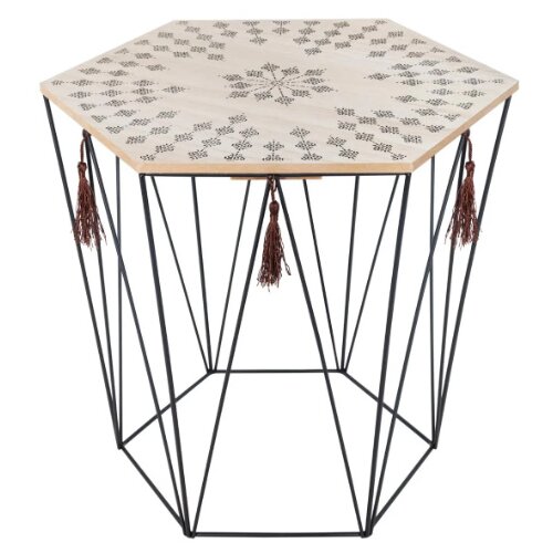Atmosphera sto 39,5x38x44cm metal/mdf crna (156955) Cene