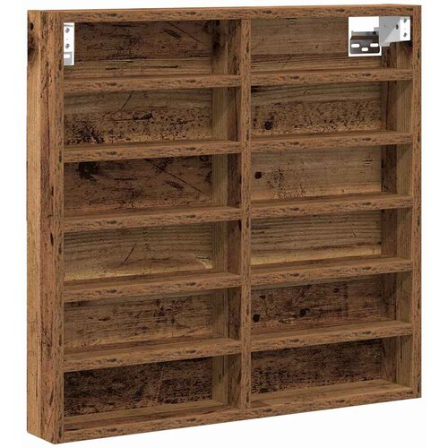  Ormar za izlaganje s policom Zidne Staro drvo 60 x 8,5 x 58 cm Slike