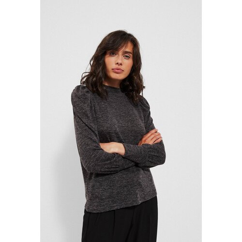 Marisse Melange Sweatshirt With Puff Sleeves Z-Bl-3616 Graphite Mel Cijene