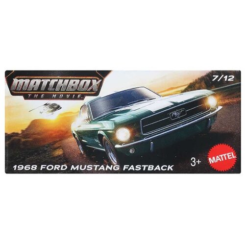 Mattel Matchbox Film: 1968 Ford Mustang Fastback kovinska avtomobilčka v papirnati škatlici 1/64 – Cene