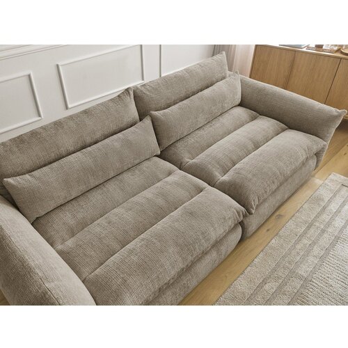 Bobochic Paris Bež sofa od &amp;scaron;enila 276 cm Neil &amp;ndash; Slike
