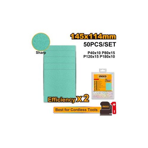Ingco Set brusnih papira 50/1 SUPER AKFS145115 Cene