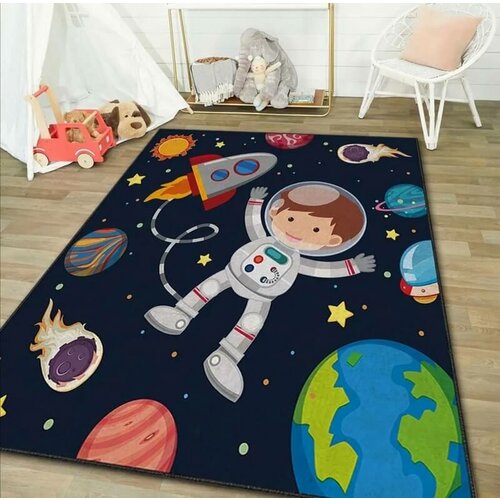 Tepih za decu sa gumenom podlogom 120x180cm - Kosmonaut u svemiru, TG-003 Cene