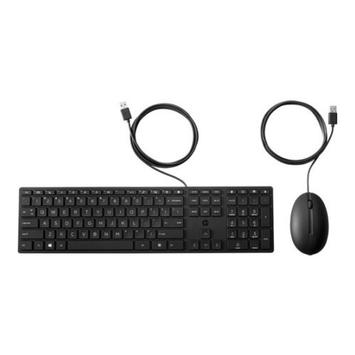 HP Wired Desktop 320MK Mouse and Keyboard, Wired, US, Black ( 9SR36AA#ABB ) Cene