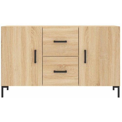  Komoda boja hrasta sonome 100x36x60 cm od konstruiranog drva Slike