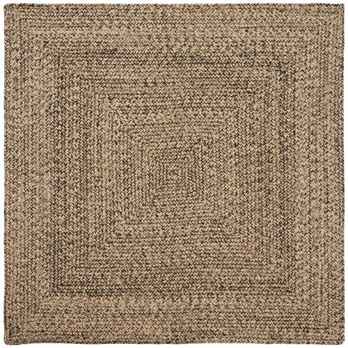  Tepisi za područja Prirodna i crna 120 x 120 cm Juta Cene