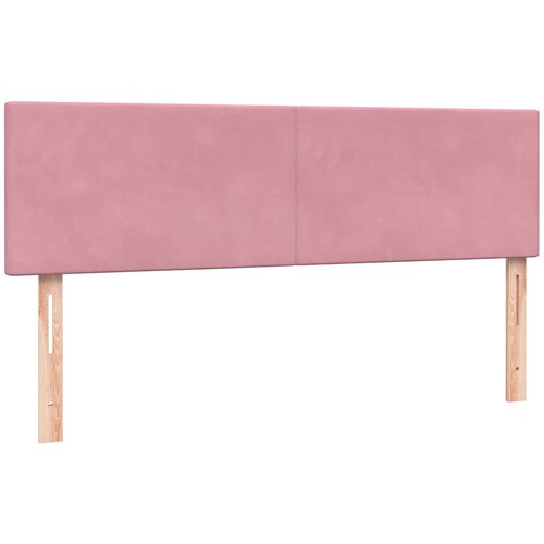 Box Spring krevet s madracem i LED ružičasti 140x220 cm bar&amp;scaron;un Slike