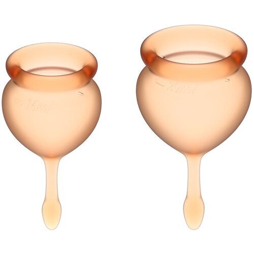 Satisfyer - Feel Good Menstrual Cup Set Orange Cene