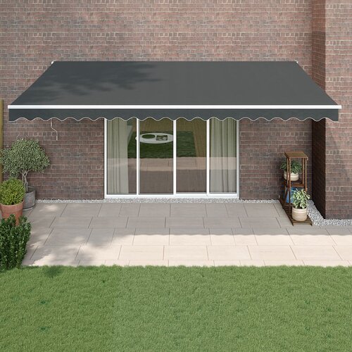 VidaXL Automatska tenda na uvlačenje antracit 5 x 3 m Slike
