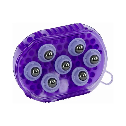 Kerbl Magnetna masažna krtača - Vijolična