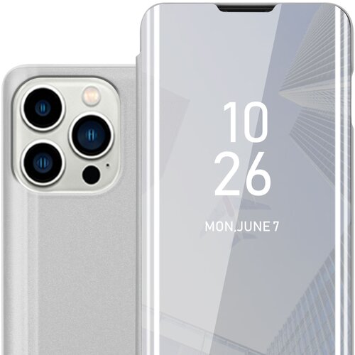 Cadorabo Case, združljiv z Apple v Kunzit Pink - Clear View Zrcalo Zaščitni pokrov s funkcijo stojala 360 stopinj zaščita, (20595243) Cene