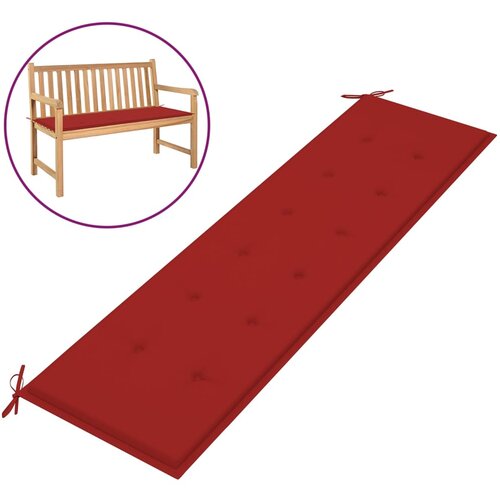 vidaXL Blazina za vrtno klop rdeča 180x50x3 cm Cene