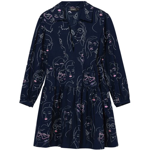 Desigual Dolga srajca modra / mešane barve Cene
