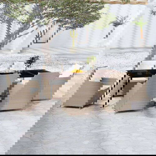  Vrtna jedilna garnitura 7-delna rjava, (20672562) Slike