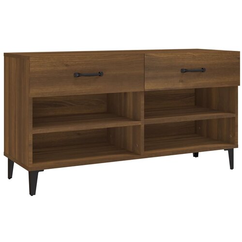 Maison Chic Omarica za obutev - Kopa za čevlje rjavi hrast 102x35x55 cm konstruiran les, (21777266) Slike