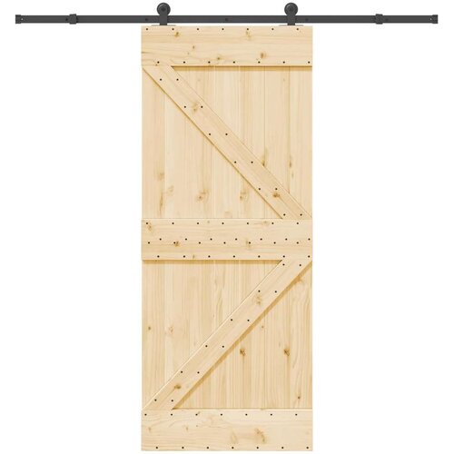  Klizna vrata NARVIK Prirodna i crna 85 x 210 cm (213 5 cm) Slike