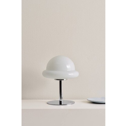 Jotex Bijela/u sjajno srebrnoj boji stolna lampa od opalnog stakla (visina 26 cm) Bubba &amp;ndash; Slike