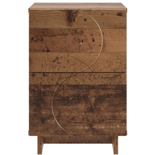  Noćni ormar Staro drvo 33 5 x 34 5 x 50 cm Konstruirano drvo - Staro drvo 1 Slike