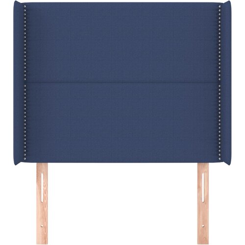  Uzglavlje s u&amp;scaron;ima plavo 93x16x118/128 cm od tkanine Slike