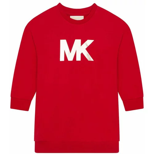 Michael Kors Dječja haljina boja: crvena, mini, ravna