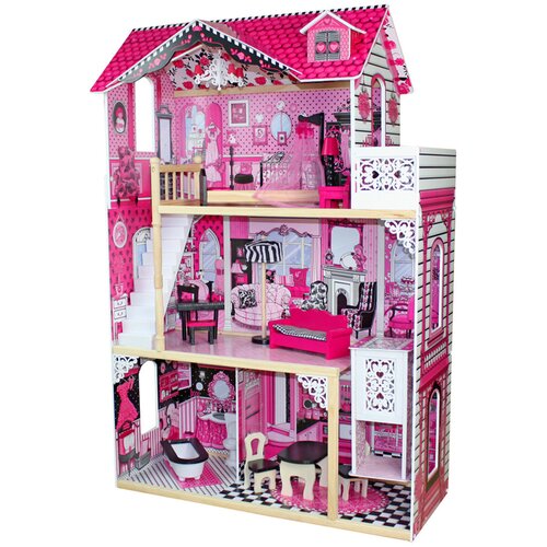Aga4Kids Drvena kuća za lutke CHARLOTTE MR6152 Slike