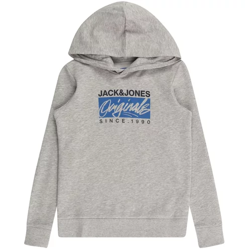 Jack & Jones Sweater majica 'RACES' plava / siva melange / crna