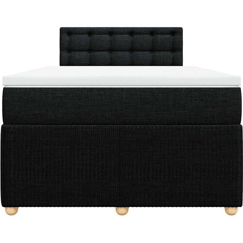  Krevet box spring s madracem crni 120 x 190 cm od tkanine Slike