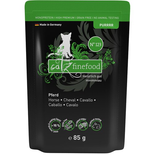  Varčno pakiranje catz finefood Purrrr vrečke 16 x 85 g - &Scaron;t. 123 konj Cijene