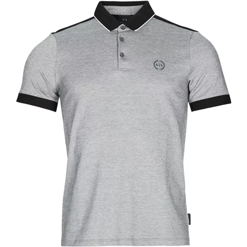 Armani Exchange Polo majice kratki rokavi 8NZF76-Z8M5Z Siva