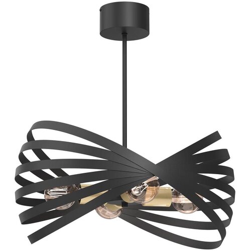  Luster na šipci SPARKLE 4xE27/15W/230V crna/zlatna Cene