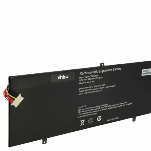 VHBW Baterija za Trekstor Surfbook A13B / Peaq PNB S130 Slim, 4800 mAh