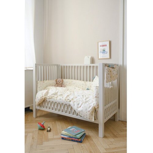 CamCam Copenhagen Svetlo rumena otro&amp;scaron;ka posteljnina za otro&amp;scaron;ko posteljico iz organskega bombaža 100x140 cm Vintage Toys &amp;ndash; Slike
