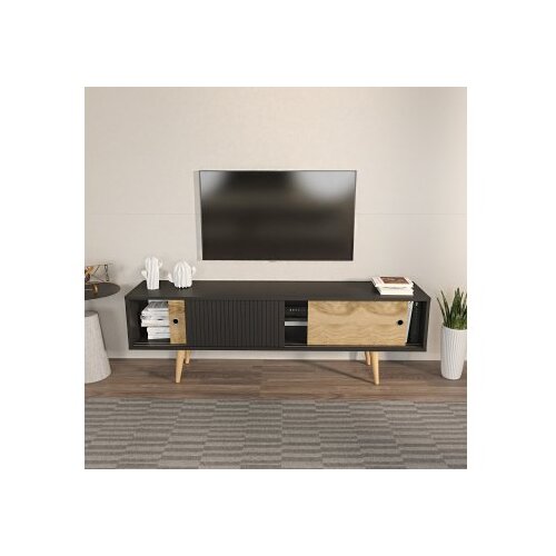 Hanah home tv polica ecrin anthracite oak Cene