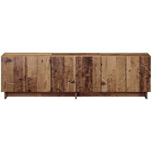  TV stalak 140 x 34,5 x 40 cm Staro drvo Konstruirano drvo Slike