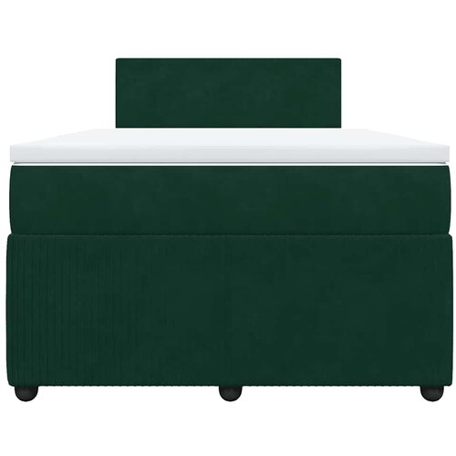 Box spring krevet s madracem tamnozeleni 120x200 cm bar&amp;scaron;unasti Slike
