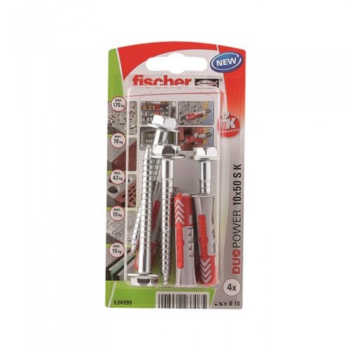 Fischer Vložki Duopower z vijaki (10 x 50 mm, 4 kosi) Cene
