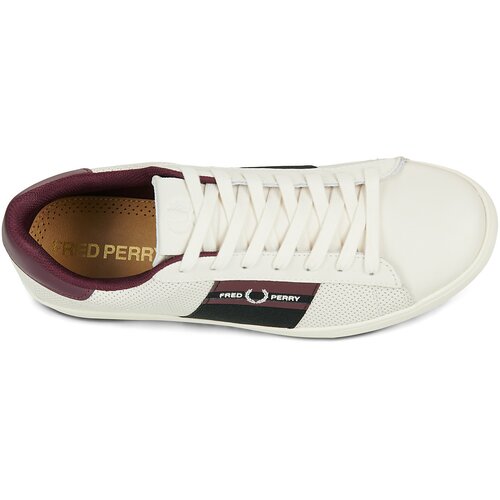 Fred Perry Spencer Perf Leather / Branded Tape Bijela Slike