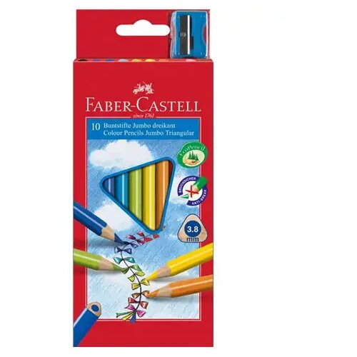 Faber-Castell 10-delni komplet barvnih svinčnikov s šilčkom Faber-Castell: Junior Cene