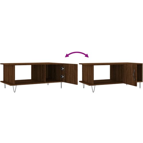  Stolić za kavu Smeđa hrasta 90x50x40 cm konstruirano drvo Slike