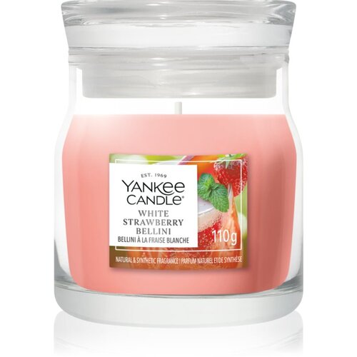 Yankee Candle White Strawberry Bellini mirisna svijeća Signature 110 g Cene