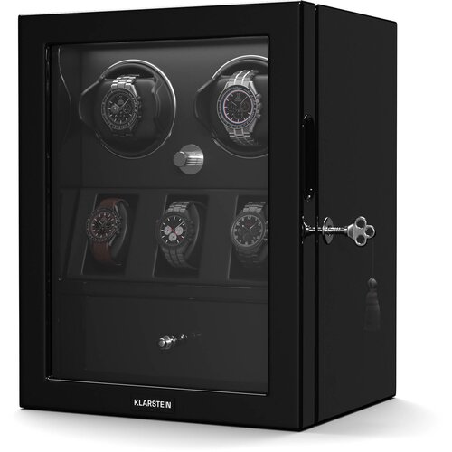 Klarstein ChronoVault navijač satova | 2+3 sata | veganski materijal | visoki sjaj | 4 režima | Mabuchi motor | LED | utičnica Slike