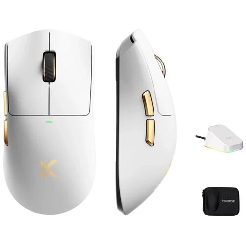 MCHOSE bežični gaming mi&scaron; K7 ultra white god /PAW3950/8KHz pooling/omron mechanical Cene